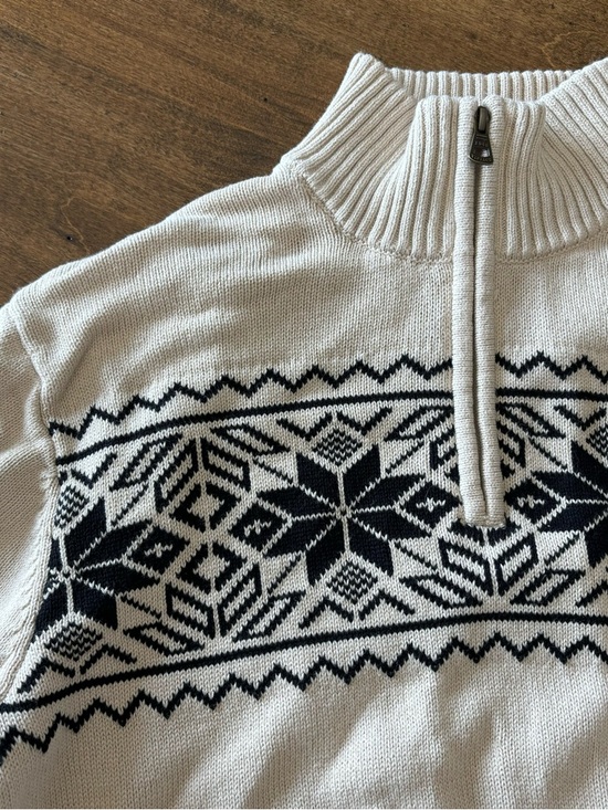 Vintage Weatherproof Nordic Quarter Zip Sweater | Cream | Size M | NWOT - Picture 7 of 12